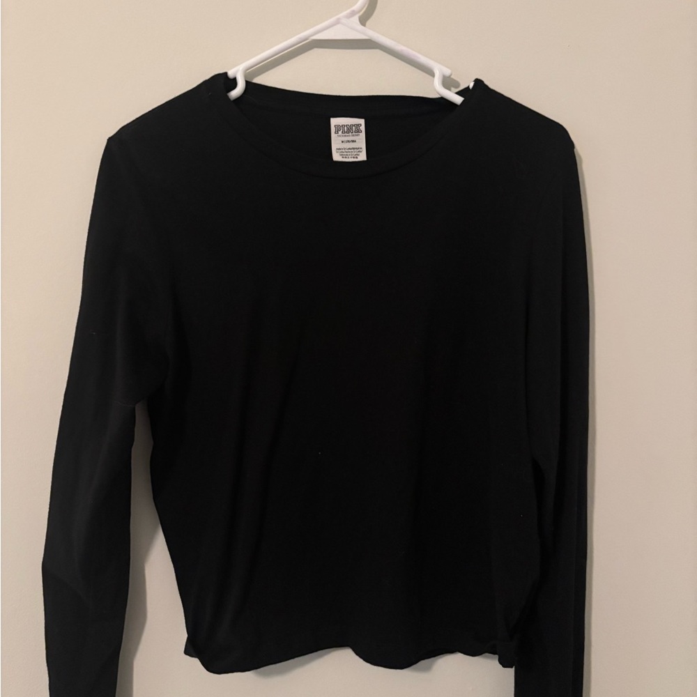 PINK Victoria's Secret Black Long Sleeve Tee
